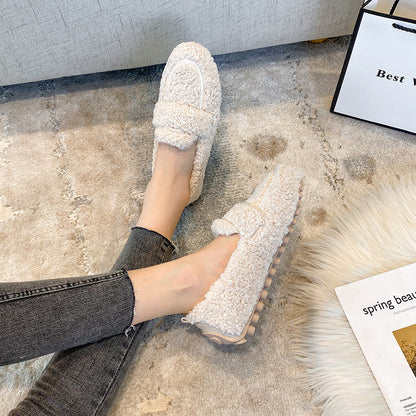 Mocassins Douillets à Enfiler avec Finition Texturée Élégante