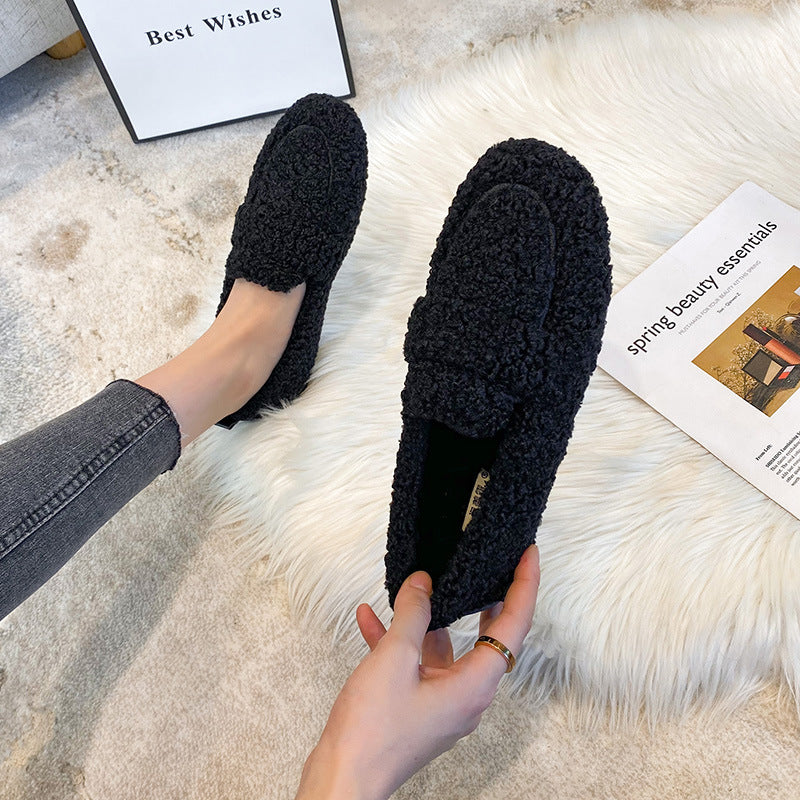 Mocassins Douillets à Enfiler avec Finition Texturée Élégante